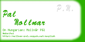 pal mollnar business card